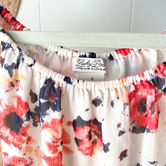 Lucky Brand Crepe Floral Blouse - Picture 3 of 5
